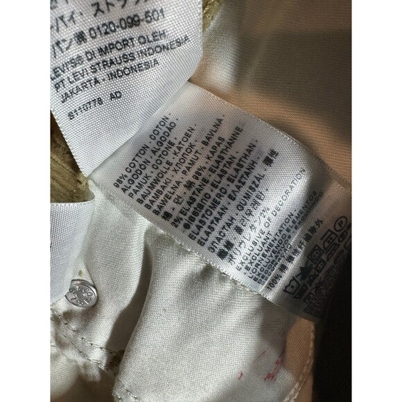 Levi's 314 Jeans Womens 31x30 Shaping Straight Corduroy Stretch Irregular NWT - Picture 4 of 7